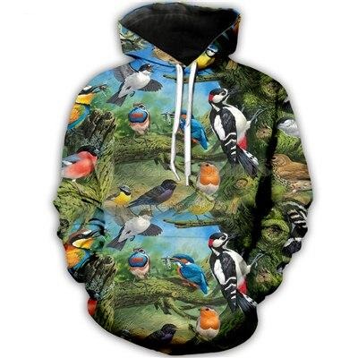 BIRDS HOODY - FREE AS A BIRD